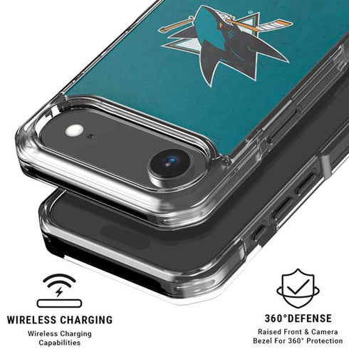 NHL San Jose Sharks Distressed iPhone 17 Air MagSafe Case