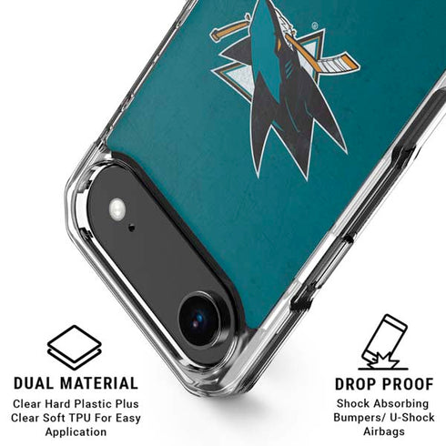 NHL San Jose Sharks Distressed iPhone 17 Air MagSafe Case