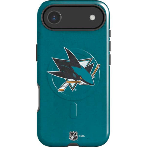 NHL San Jose Sharks Distressed iPhone 17 Air Magsafe Impact Case