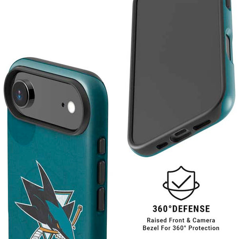 NHL San Jose Sharks Distressed iPhone 17 Air Magsafe Impact Case