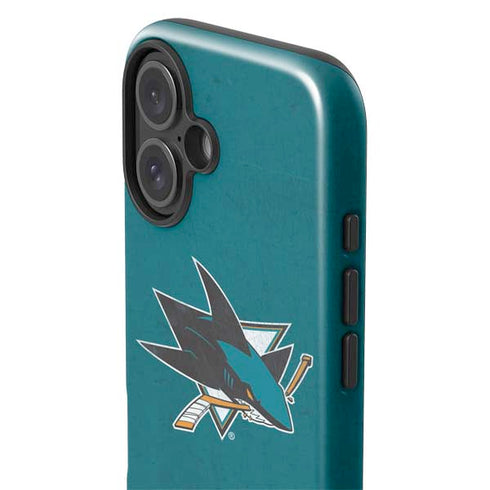 NHL San Jose Sharks Distressed iPhone 17 Impact Case