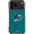 NHL San Jose Sharks Distressed iPhone 17 Pro Max Clear Case