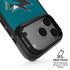 NHL San Jose Sharks Distressed iPhone 17 Pro Max Kickstand Case