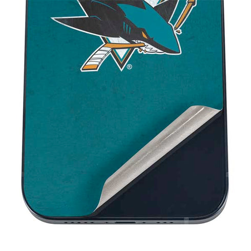 NHL San Jose Sharks Distressed iPhone 17 Skin