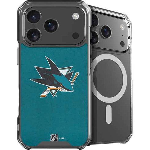 NHL San Jose Sharks Distressed iPhone 18 Pro MagSafe Case