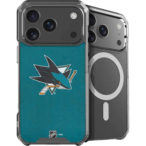 NHL San Jose Sharks Distressed iPhone 18 Pro Max MagSafe Case