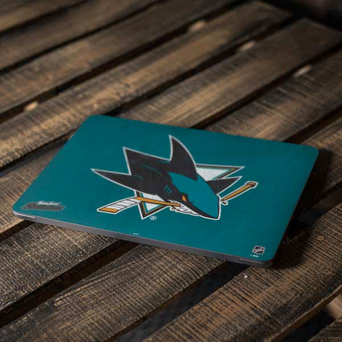 NHL San Jose Sharks Distressed Apple MacBook Air Skin