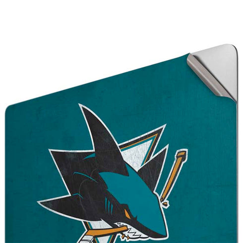 NHL San Jose Sharks Distressed Apple MacBook Pro 16-inch Skin
