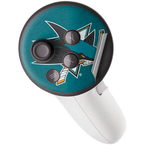 NHL San Jose Sharks Distressed Meta Quest 3S Skin