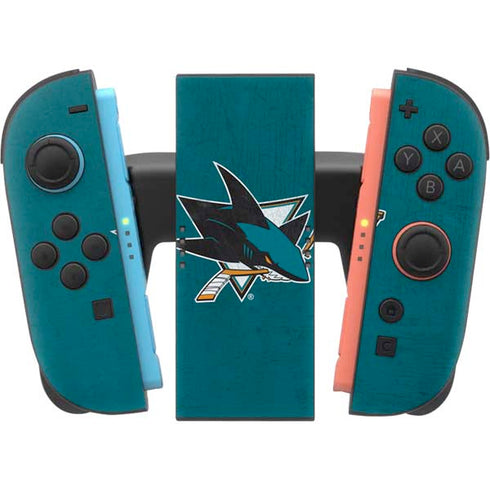 NHL San Jose Sharks Distressed Nintendo Switch 2 (2025) Joy-Con Controller Skin