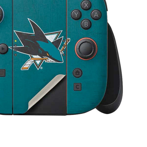 NHL San Jose Sharks Distressed Nintendo Switch 2 (2025) Joy-Con Controller Skin
