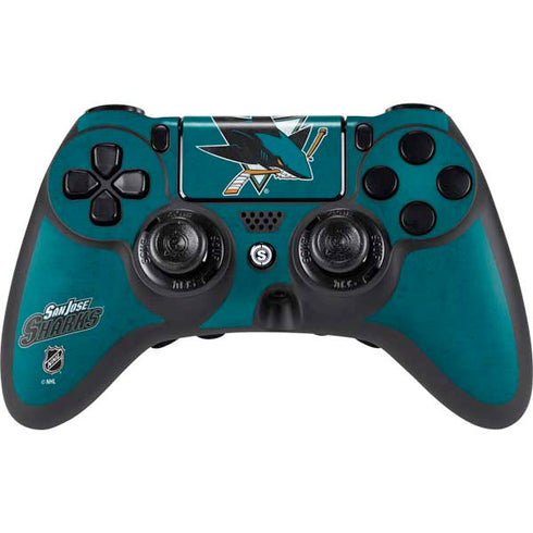 NHL San Jose Sharks Distressed PlayStation PS4 Skins