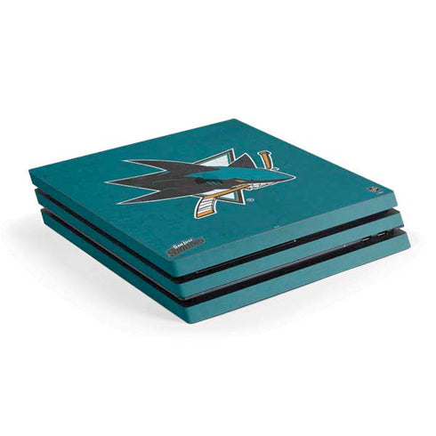 NHL San Jose Sharks Distressed PlayStation PS4 Skins