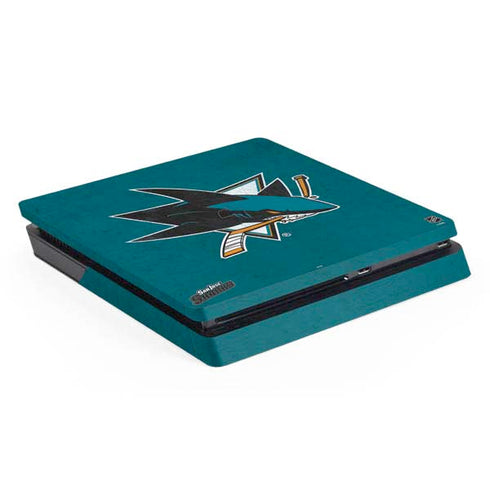 NHL San Jose Sharks Distressed PlayStation PS4 Skins