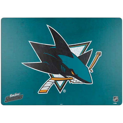 NHL San Jose Sharks Distressed Surface Laptop 7 13.8in Skin