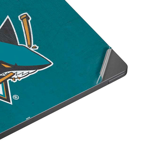 NHL San Jose Sharks Distressed Surface Laptop 7 15in Skin