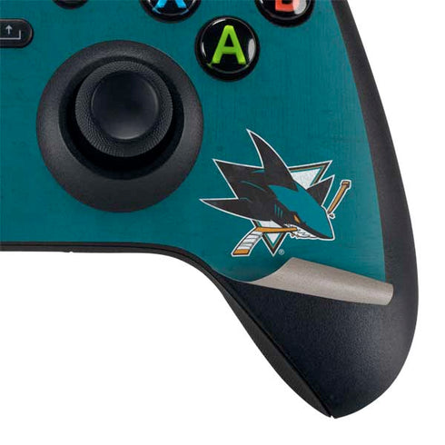 NHL San Jose Sharks Distressed Xbox Series X Bundle Skin