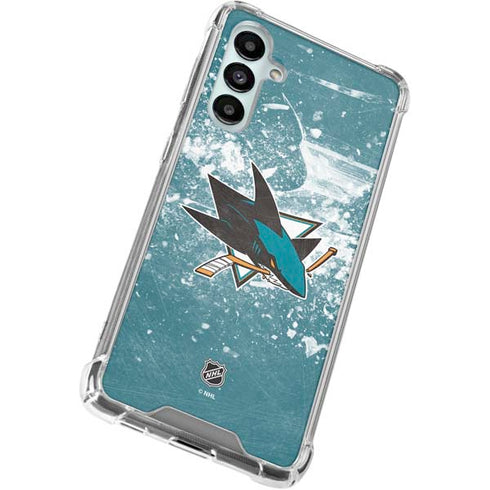 NHL San Jose Sharks Frozen Galaxy A16 5G Clear Case