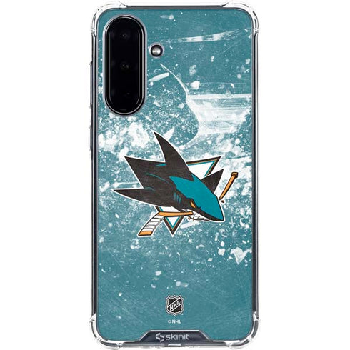 NHL San Jose Sharks Frozen Galaxy A36 5G Clear Case