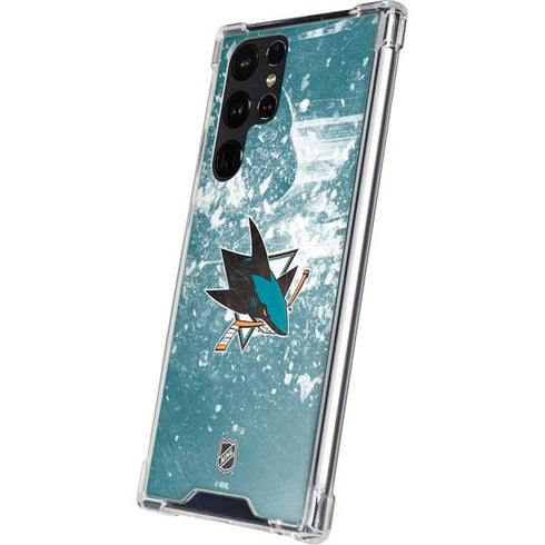 NHL San Jose Sharks Frozen Galaxy S23 Ultra Clear Case