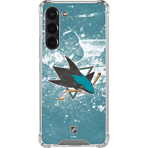 NHL San Jose Sharks Frozen Galaxy S24 FE Clear Case