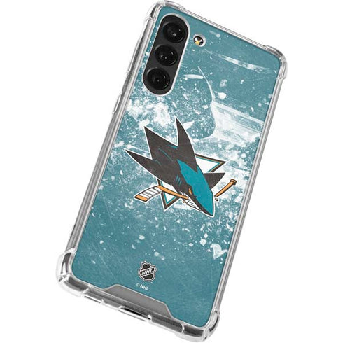 NHL San Jose Sharks Frozen Galaxy S24 FE Clear Case