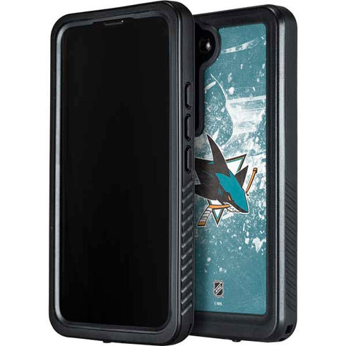 NHL San Jose Sharks Frozen Galaxy S24 Plus Waterproof Case