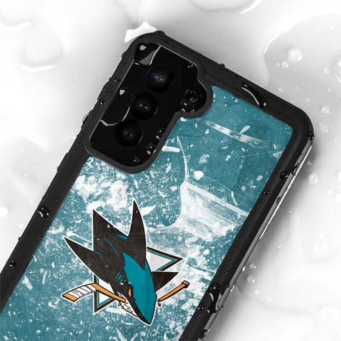 NHL San Jose Sharks Frozen Galaxy S24 Plus Waterproof Case