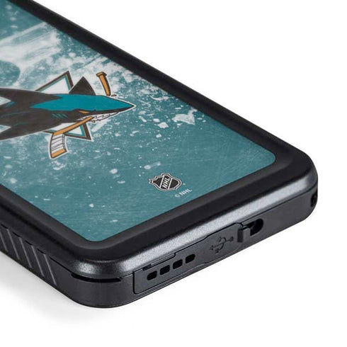 NHL San Jose Sharks Frozen Galaxy S24 Waterproof Case