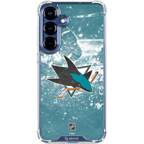 NHL San Jose Sharks Frozen Galaxy S25 Clear Case