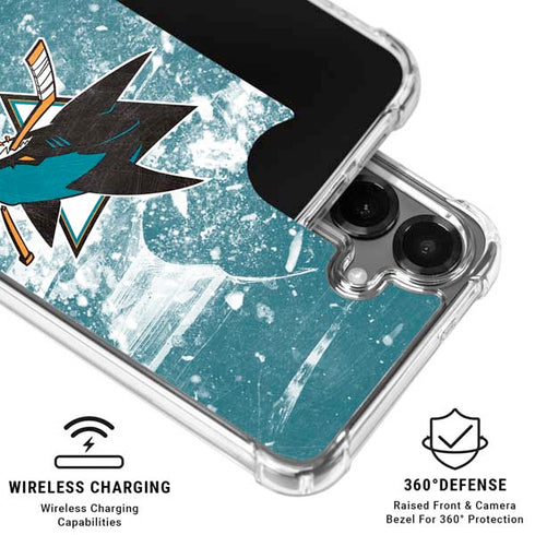 NHL San Jose Sharks Frozen Galaxy S26 Clear Case