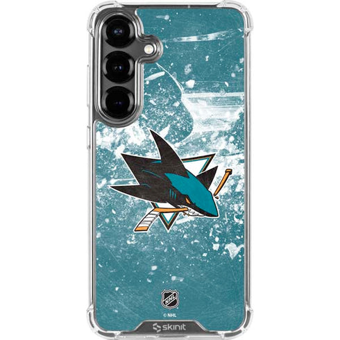 NHL San Jose Sharks Frozen Galaxy S26 Plus Clear Case