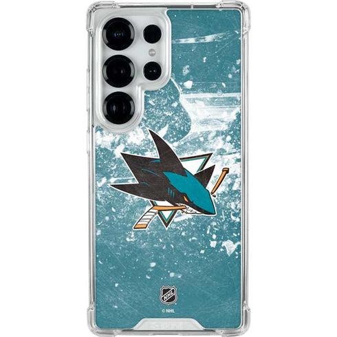 NHL San Jose Sharks Frozen Galaxy S26 Ultra Clear Case