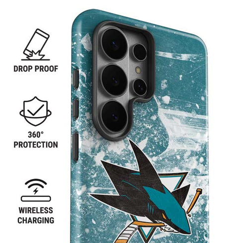NHL San Jose Sharks Frozen Galaxy S26 Ultra Impact Case