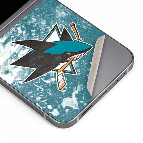 NHL San Jose Sharks Frozen Galaxy Z Flip6 Skin