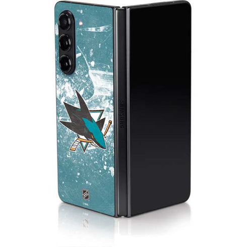 NHL San Jose Sharks Frozen Galaxy Z Fold5 5G Skin