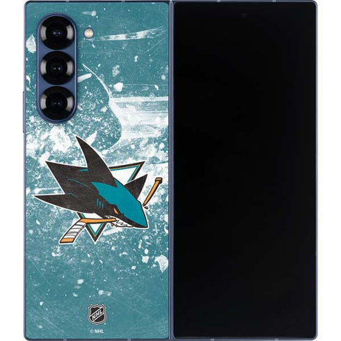 NHL San Jose Sharks Frozen Galaxy Z Fold6 Skin