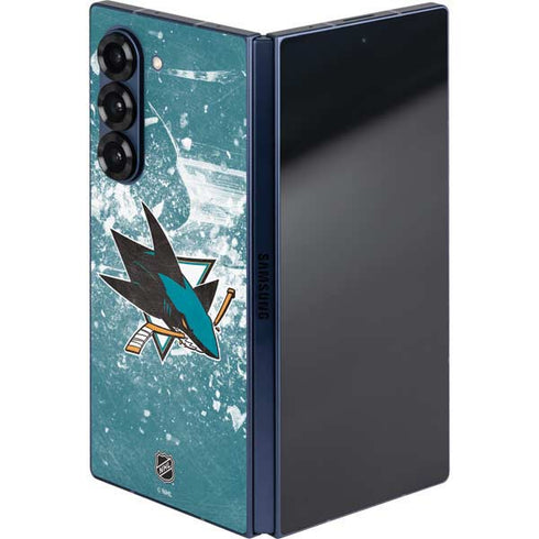 NHL San Jose Sharks Frozen Galaxy Z Fold6 Skin