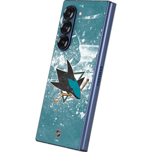 NHL San Jose Sharks Frozen Galaxy Z Fold6 Skin