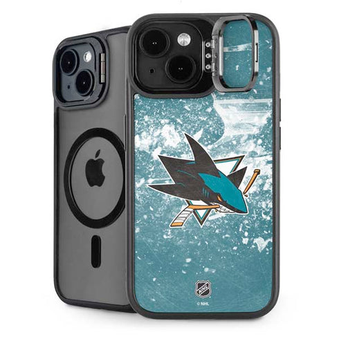 NHL San Jose Sharks Frozen iPhone 14 Kickstand Case