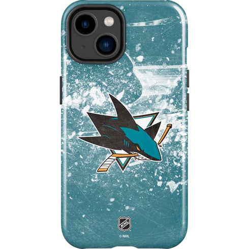 NHL San Jose Sharks Frozen iPhone 15 Impact Case