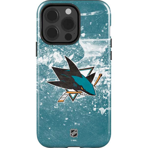 NHL San Jose Sharks Frozen iPhone 15 Pro Impact Case