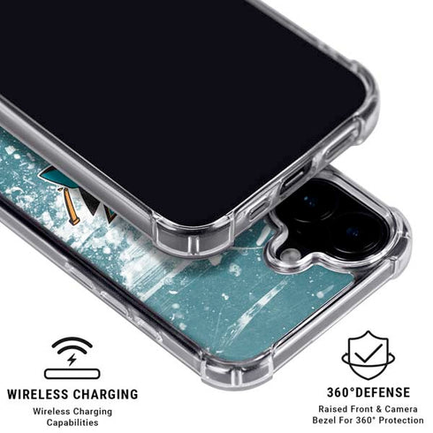 NHL San Jose Sharks Frozen iPhone 16 MagSafe Case