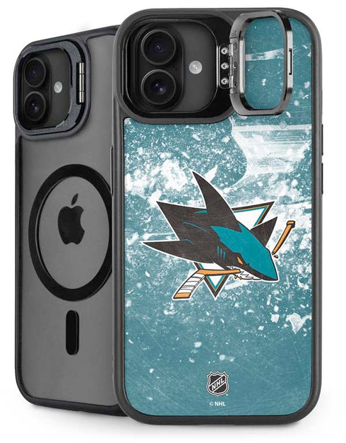 NHL San Jose Sharks Frozen iPhone 16 Plus Kickstand Case