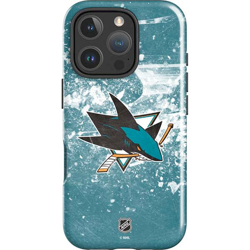 NHL San Jose Sharks Frozen iPhone 16 Pro Magsafe Impact Case