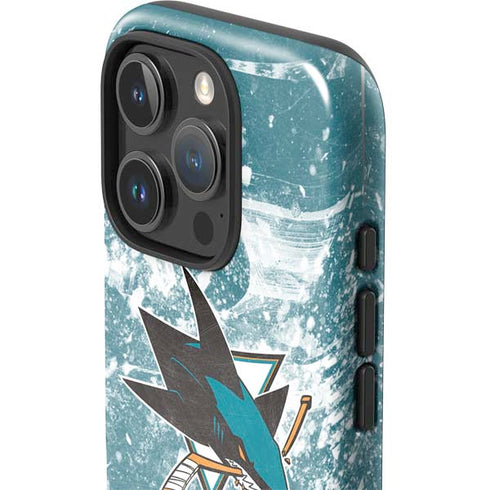 NHL San Jose Sharks Frozen iPhone 16 Pro Max Impact Case