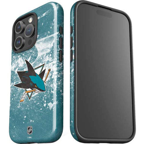 NHL San Jose Sharks Frozen iPhone 16 Pro Max Impact Case