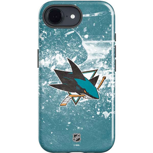 NHL San Jose Sharks Frozen iPhone 16e Impact Case