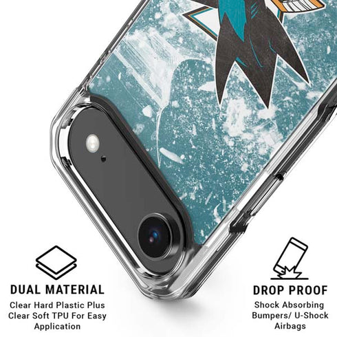 NHL San Jose Sharks Frozen iPhone 17 Air Clear Case