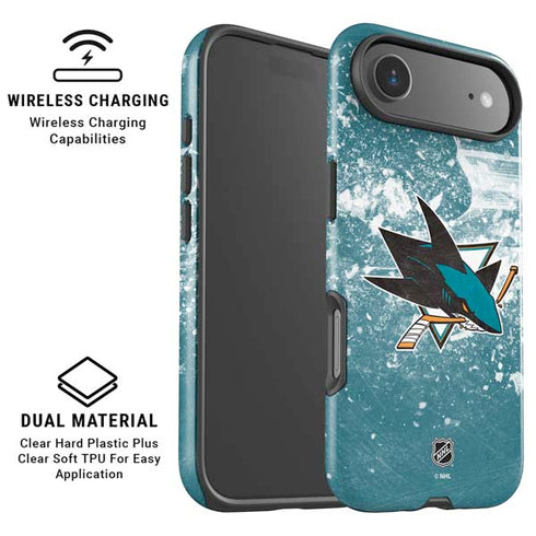 NHL San Jose Sharks Frozen iPhone 17 Air Magsafe Impact Case